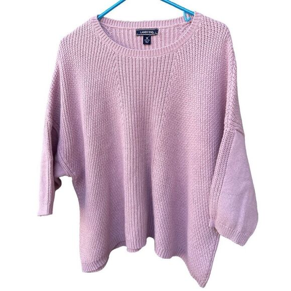 Lands’ End size 1X dolman sleeve chunky knit sweater. - Picture 1 of 5